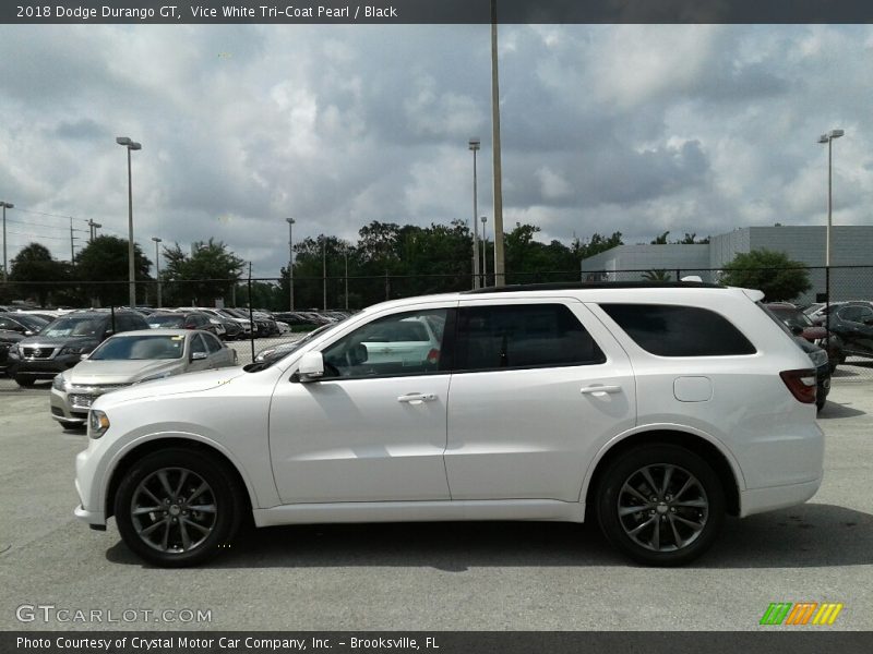 Vice White Tri-Coat Pearl / Black 2018 Dodge Durango GT