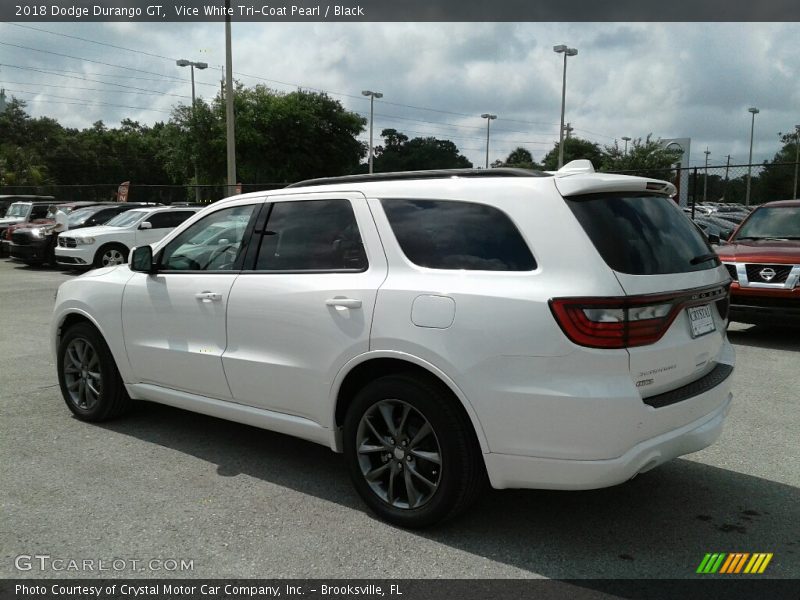 Vice White Tri-Coat Pearl / Black 2018 Dodge Durango GT