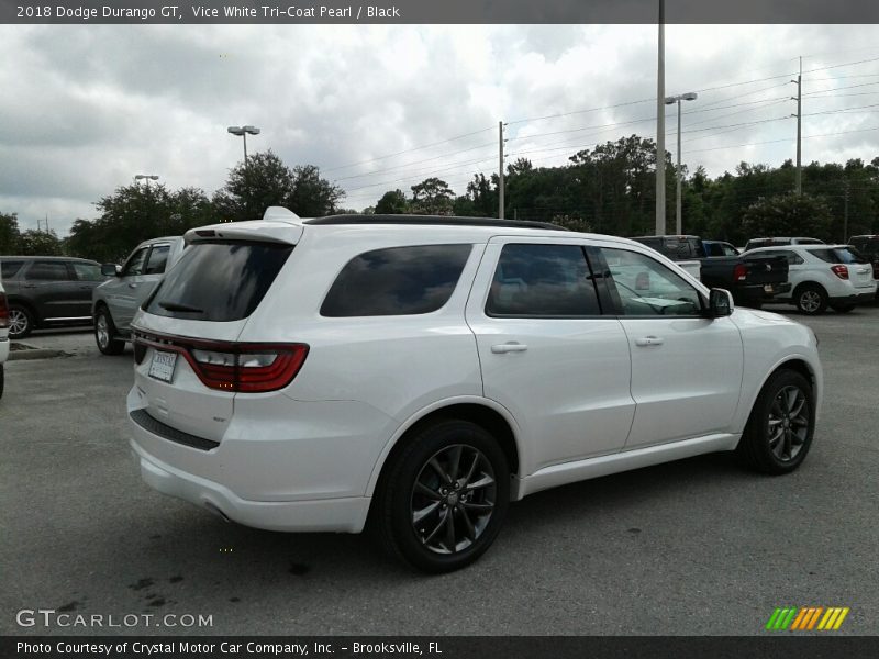 Vice White Tri-Coat Pearl / Black 2018 Dodge Durango GT