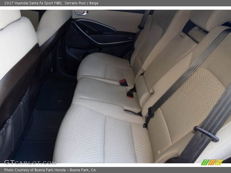 Serrano Red / Beige 2017 Hyundai Santa Fe Sport FWD