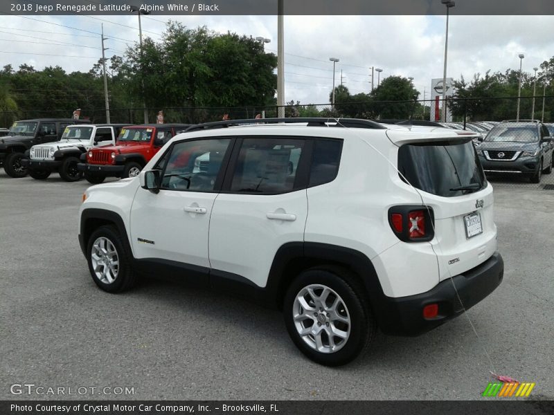 Alpine White / Black 2018 Jeep Renegade Latitude