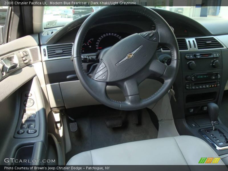 Modern Blue Pearlcoat / Dark Khaki/Light Graystone 2008 Chrysler Pacifica LX