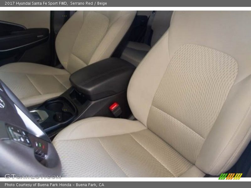 Serrano Red / Beige 2017 Hyundai Santa Fe Sport FWD