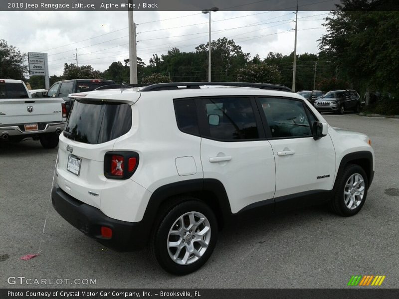 Alpine White / Black 2018 Jeep Renegade Latitude