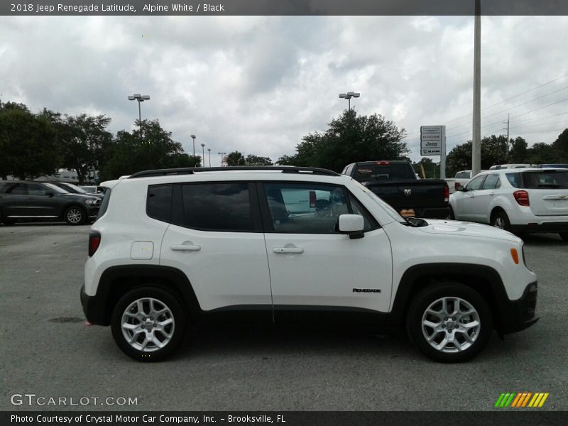 Alpine White / Black 2018 Jeep Renegade Latitude