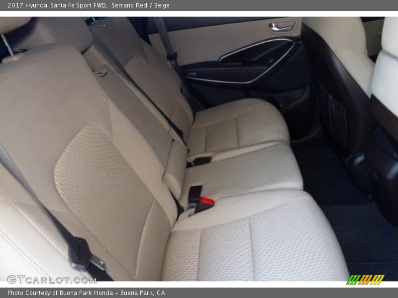 Serrano Red / Beige 2017 Hyundai Santa Fe Sport FWD
