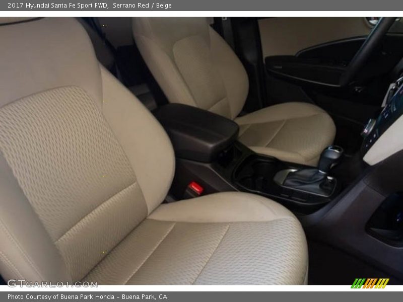 Serrano Red / Beige 2017 Hyundai Santa Fe Sport FWD