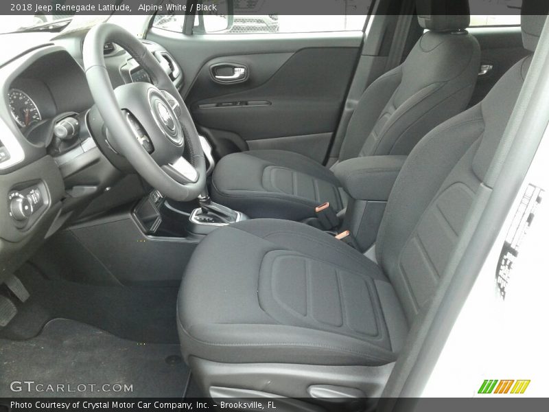Alpine White / Black 2018 Jeep Renegade Latitude