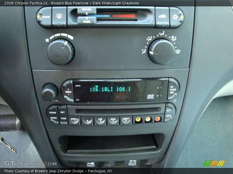 Modern Blue Pearlcoat / Dark Khaki/Light Graystone 2008 Chrysler Pacifica LX