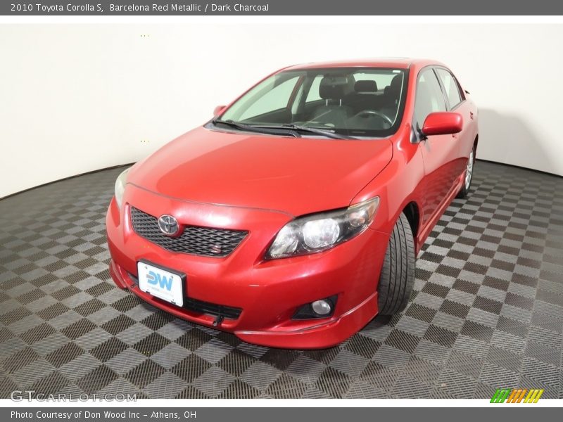 Barcelona Red Metallic / Dark Charcoal 2010 Toyota Corolla S