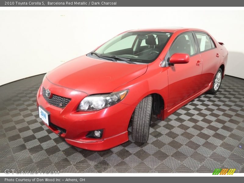 Barcelona Red Metallic / Dark Charcoal 2010 Toyota Corolla S