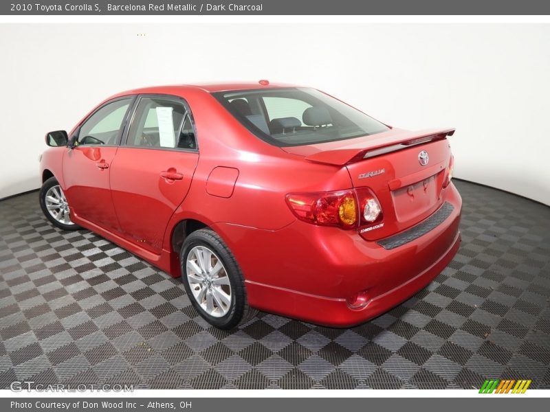 Barcelona Red Metallic / Dark Charcoal 2010 Toyota Corolla S