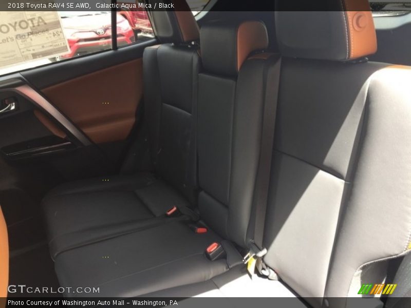Galactic Aqua Mica / Black 2018 Toyota RAV4 SE AWD