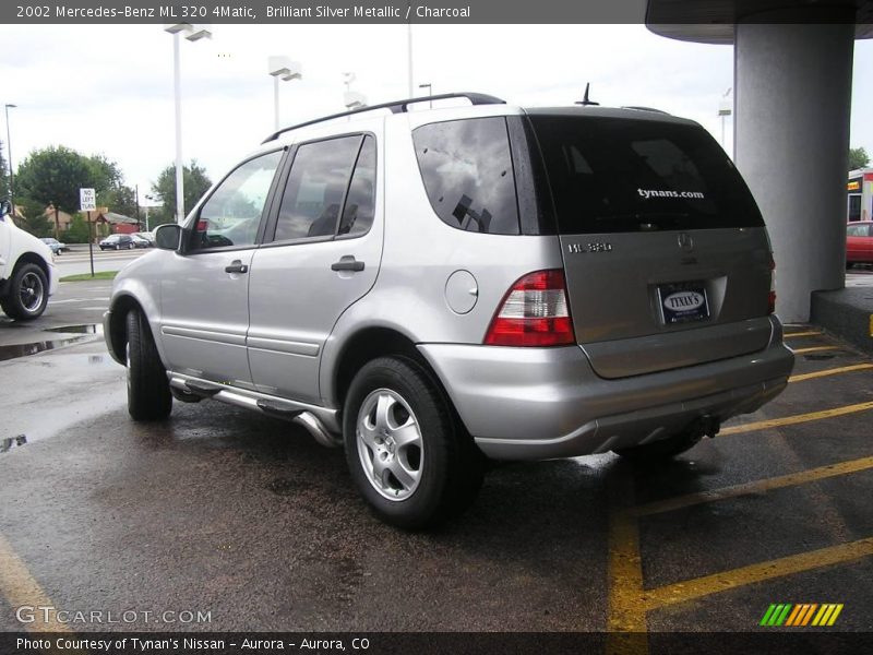 Brilliant Silver Metallic / Charcoal 2002 Mercedes-Benz ML 320 4Matic