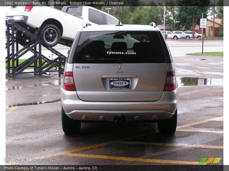 Brilliant Silver Metallic / Charcoal 2002 Mercedes-Benz ML 320 4Matic