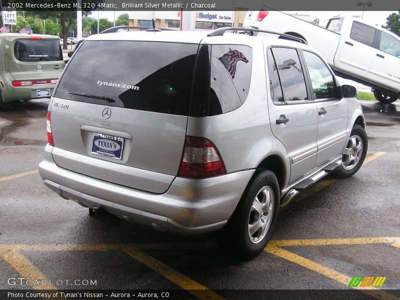 Brilliant Silver Metallic / Charcoal 2002 Mercedes-Benz ML 320 4Matic