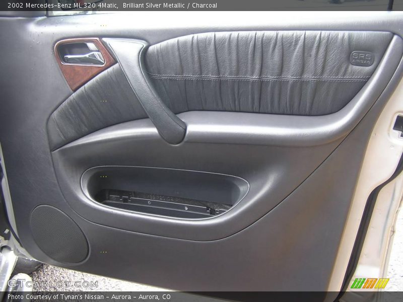 Brilliant Silver Metallic / Charcoal 2002 Mercedes-Benz ML 320 4Matic