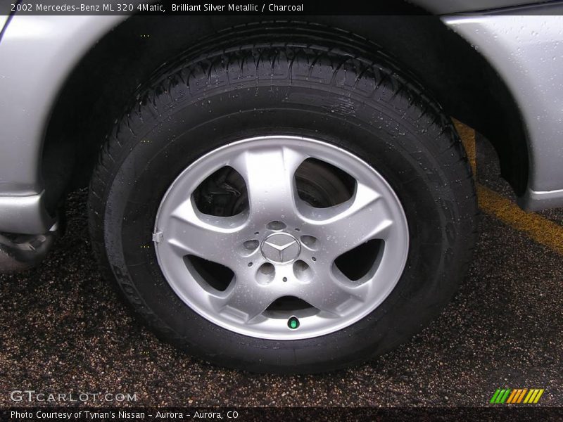 Brilliant Silver Metallic / Charcoal 2002 Mercedes-Benz ML 320 4Matic