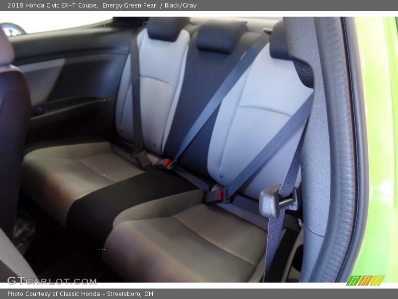 Energy Green Pearl / Black/Gray 2018 Honda Civic EX-T Coupe