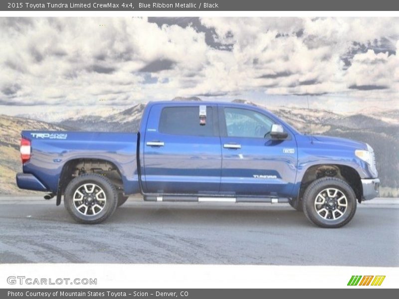 Blue Ribbon Metallic / Black 2015 Toyota Tundra Limited CrewMax 4x4