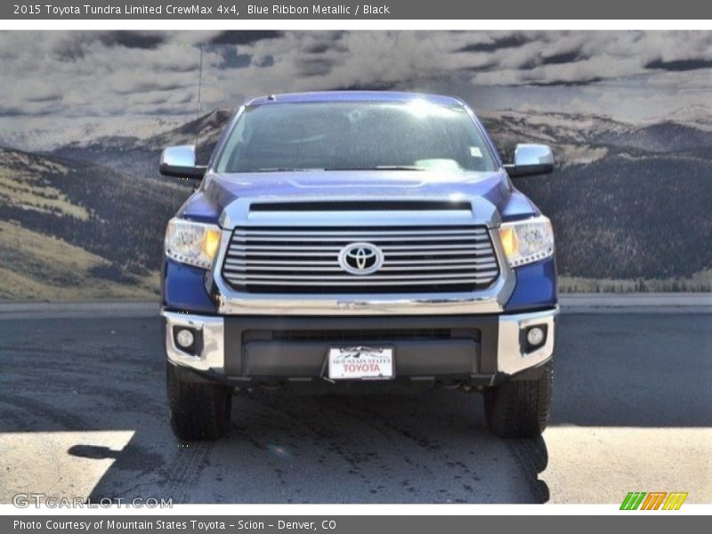 Blue Ribbon Metallic / Black 2015 Toyota Tundra Limited CrewMax 4x4