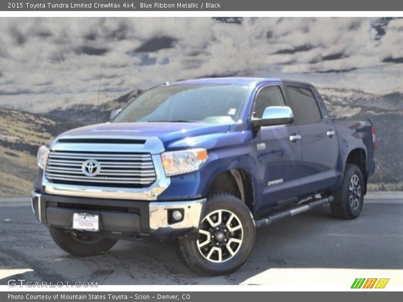 Blue Ribbon Metallic / Black 2015 Toyota Tundra Limited CrewMax 4x4
