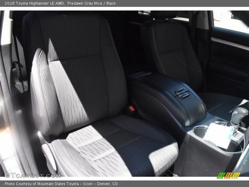 Predawn Gray Mica / Black 2018 Toyota Highlander LE AWD