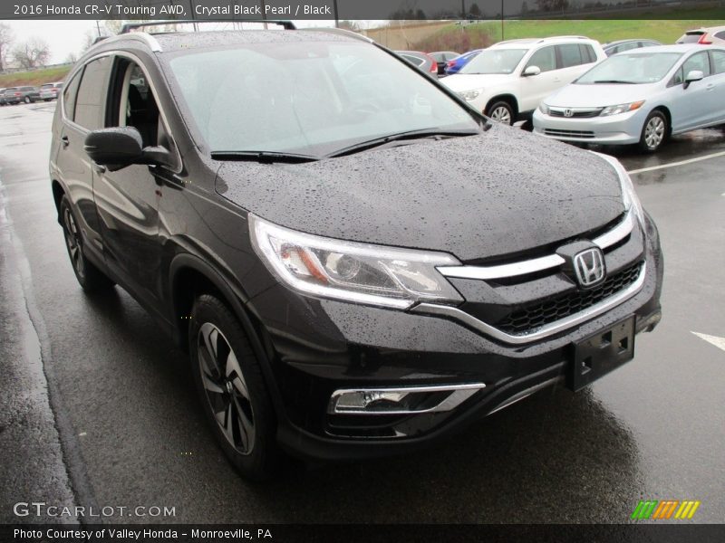 Crystal Black Pearl / Black 2016 Honda CR-V Touring AWD