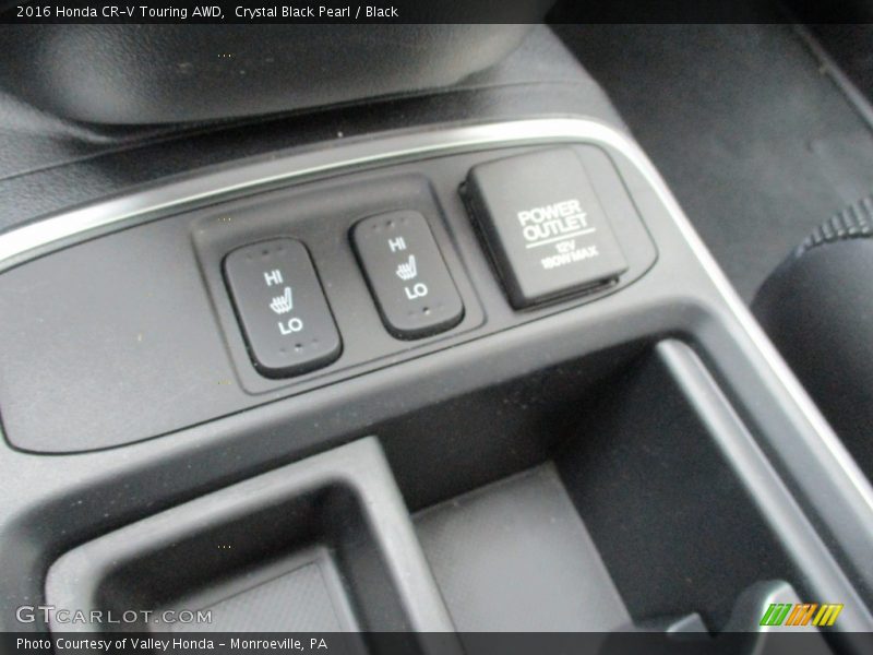 Crystal Black Pearl / Black 2016 Honda CR-V Touring AWD