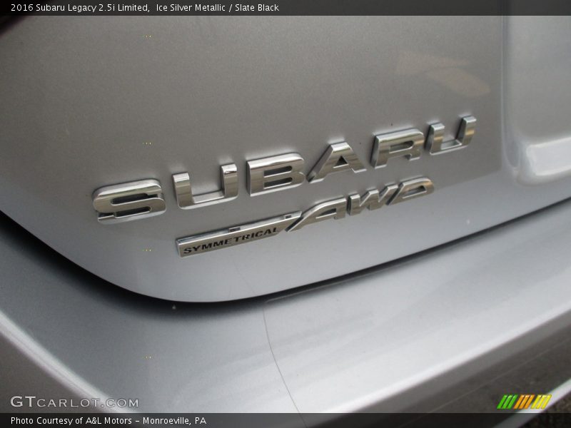 Ice Silver Metallic / Slate Black 2016 Subaru Legacy 2.5i Limited