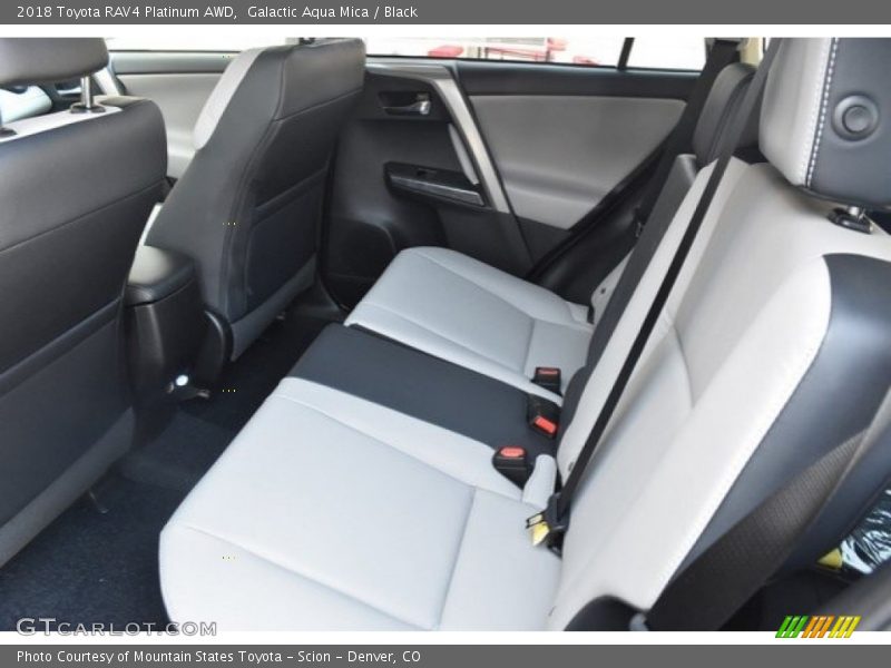 Galactic Aqua Mica / Black 2018 Toyota RAV4 Platinum AWD