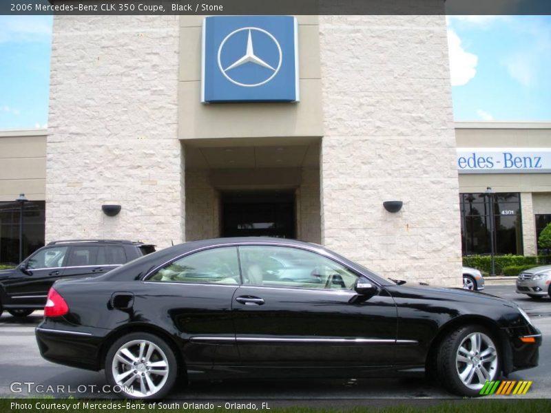 Black / Stone 2006 Mercedes-Benz CLK 350 Coupe