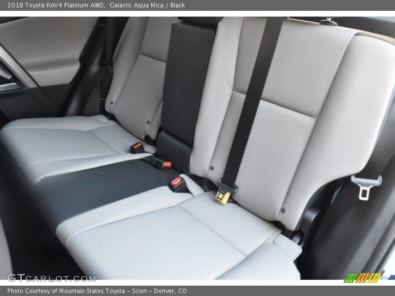 Galactic Aqua Mica / Black 2018 Toyota RAV4 Platinum AWD