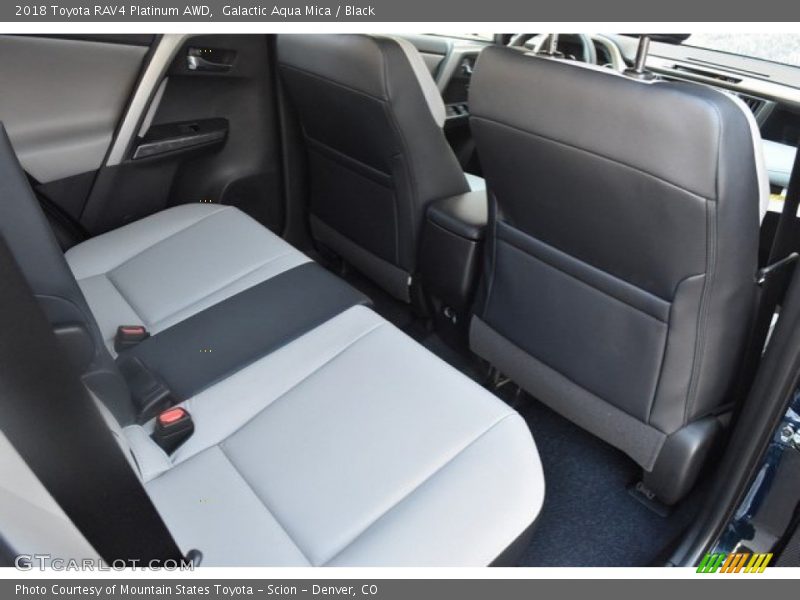 Galactic Aqua Mica / Black 2018 Toyota RAV4 Platinum AWD