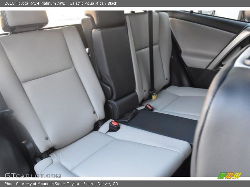 Galactic Aqua Mica / Black 2018 Toyota RAV4 Platinum AWD