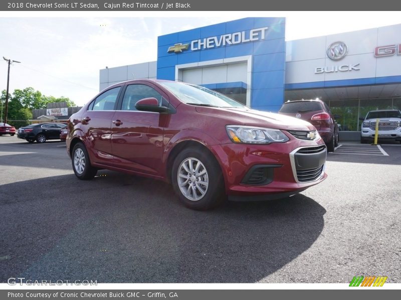 Cajun Red Tintcoat / Jet Black 2018 Chevrolet Sonic LT Sedan