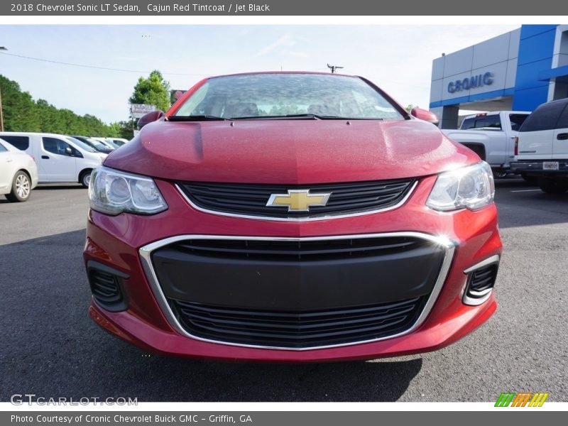 Cajun Red Tintcoat / Jet Black 2018 Chevrolet Sonic LT Sedan