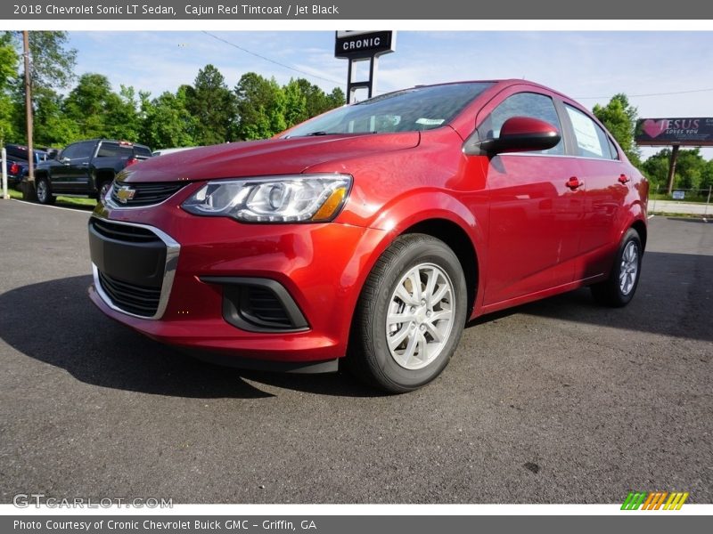Cajun Red Tintcoat / Jet Black 2018 Chevrolet Sonic LT Sedan