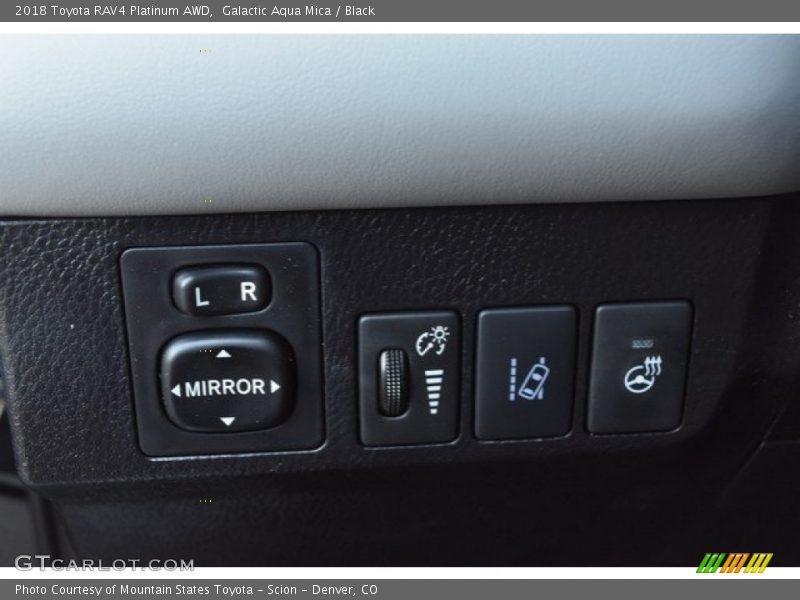 Galactic Aqua Mica / Black 2018 Toyota RAV4 Platinum AWD