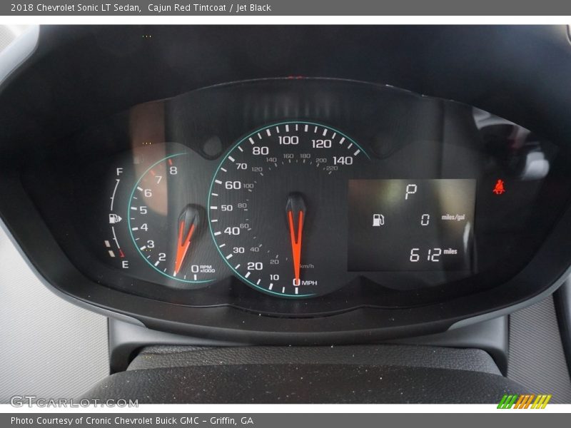 Cajun Red Tintcoat / Jet Black 2018 Chevrolet Sonic LT Sedan