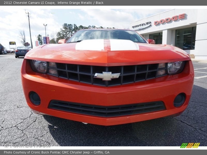 Inferno Orange Metallic / Black 2012 Chevrolet Camaro LS Coupe