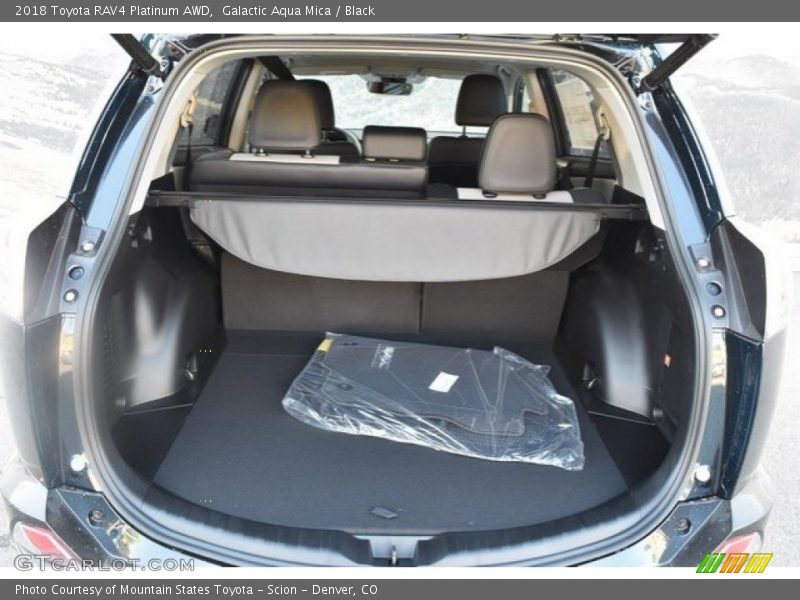 Galactic Aqua Mica / Black 2018 Toyota RAV4 Platinum AWD