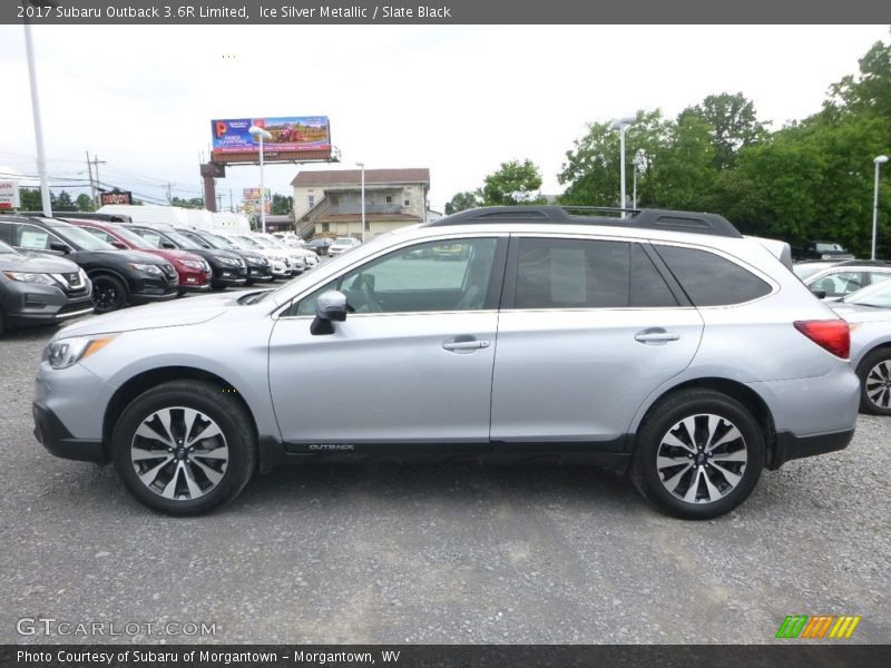 Ice Silver Metallic / Slate Black 2017 Subaru Outback 3.6R Limited