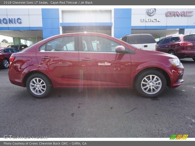Cajun Red Tintcoat / Jet Black 2018 Chevrolet Sonic LT Sedan