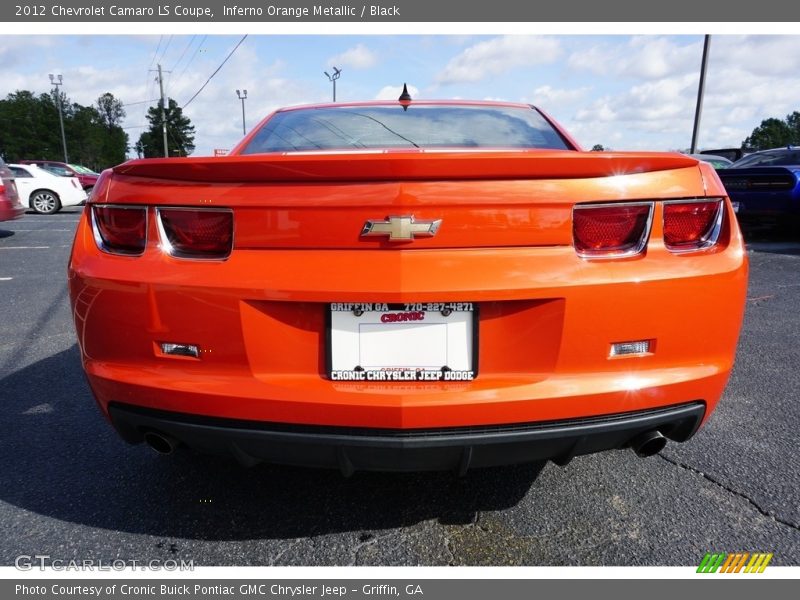 Inferno Orange Metallic / Black 2012 Chevrolet Camaro LS Coupe
