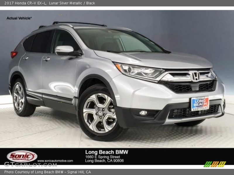 Lunar Silver Metallic / Black 2017 Honda CR-V EX-L