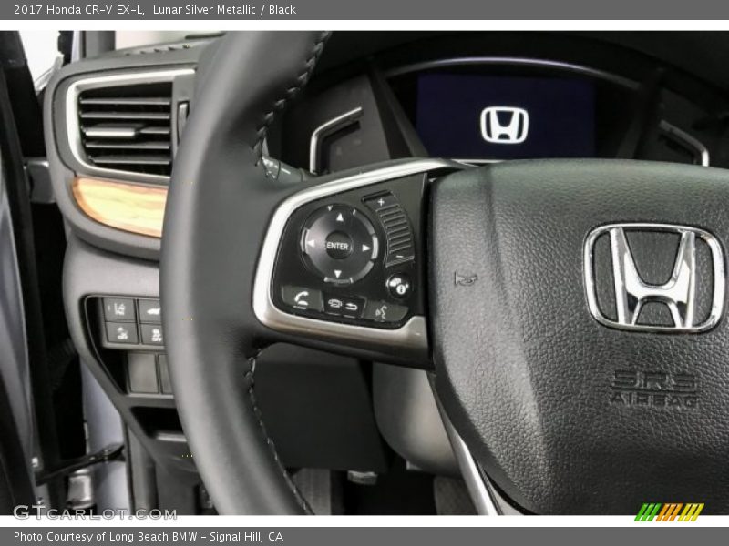 Lunar Silver Metallic / Black 2017 Honda CR-V EX-L