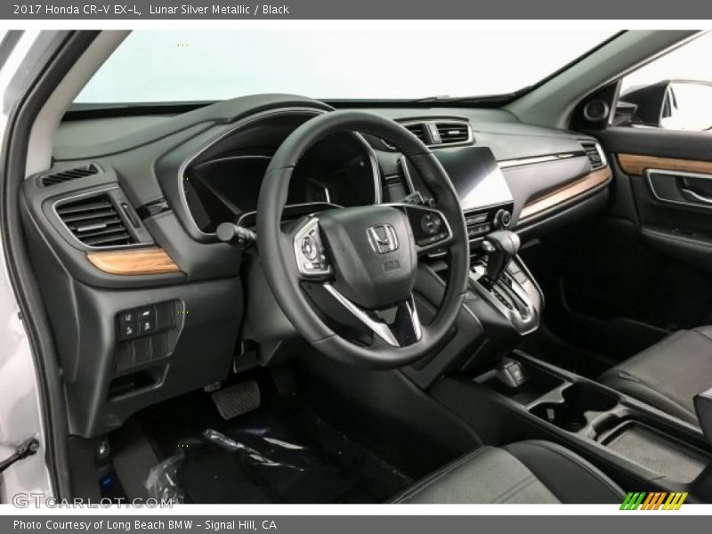Lunar Silver Metallic / Black 2017 Honda CR-V EX-L