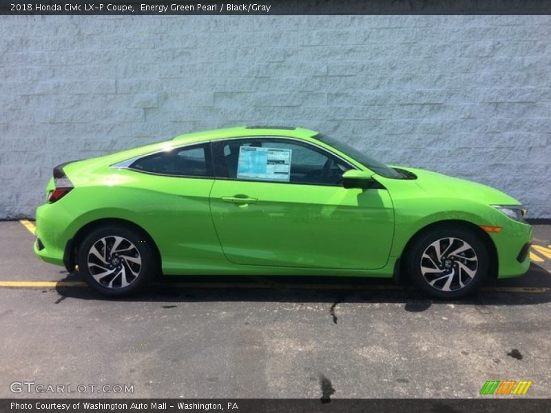  2018 Civic LX-P Coupe Energy Green Pearl
