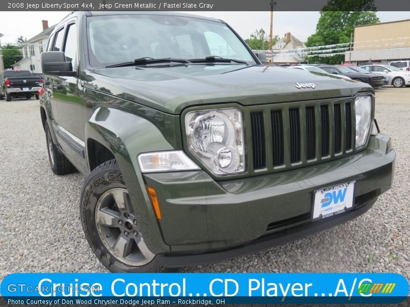 Jeep Green Metallic / Pastel Slate Gray 2008 Jeep Liberty Sport 4x4